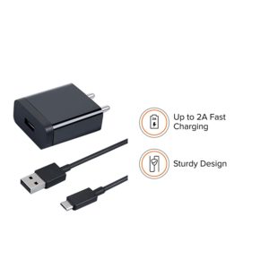 Mi 10W Charger with Cable 1.2 Meter Black